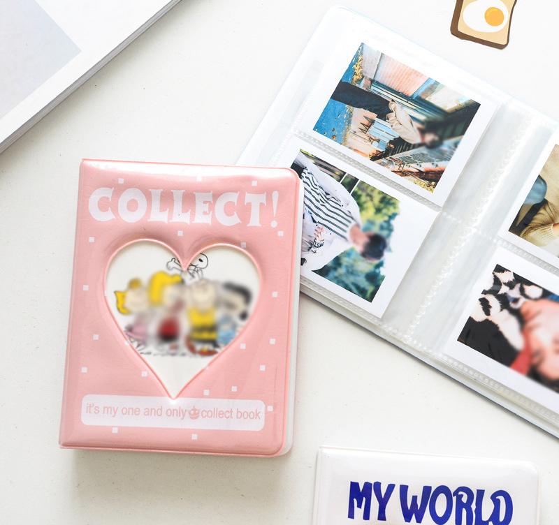 Cartoon Album Holds 64 Mini Photos Instax Album Photo Album for Mini Fuji Instax & Name Card 7s 8 25 50s Mini Photo Album