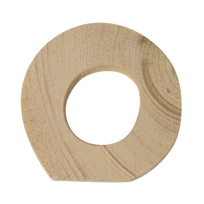 Lettres en bois - RAYHER - O - 5x1cm - Marron