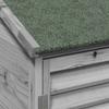 Garden Shed Gray 106 x 56 x 113.5 cm Solid Spruce Wood