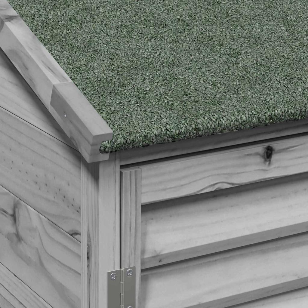 Garden Shed Gray 106 x 56 x 113.5 cm Solid Spruce Wood