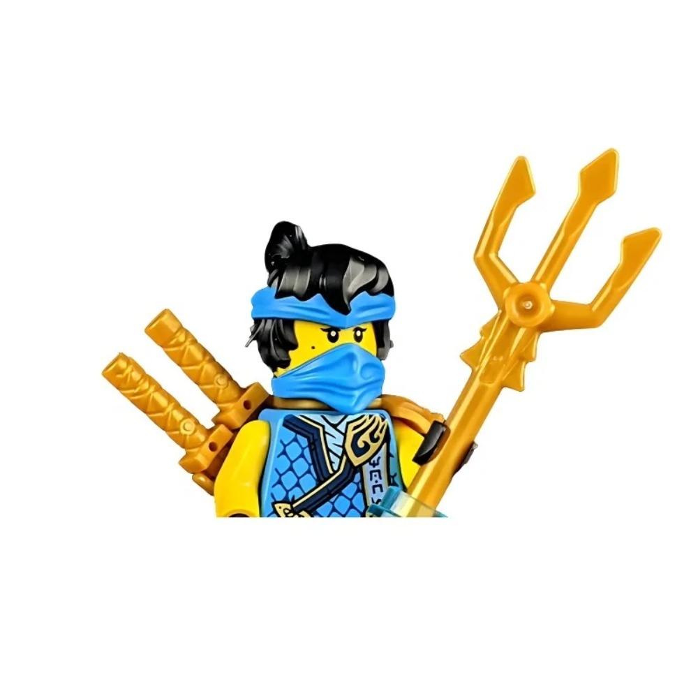 8cm Ninja Set Building Blocks Woodfire Dragons Forbidden Five Mini Action Figure Toys