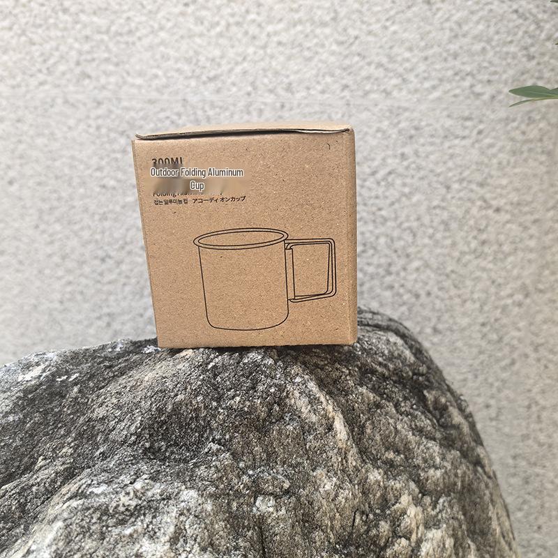 Aluminum Folding Camping Cup, Lightweight and Boiling Water Safe