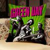 GGreen ROCK Day BAND Pillow Case Pillowcase Doublesided Printed Sofa Cushion Bedroom Headboard Pillow