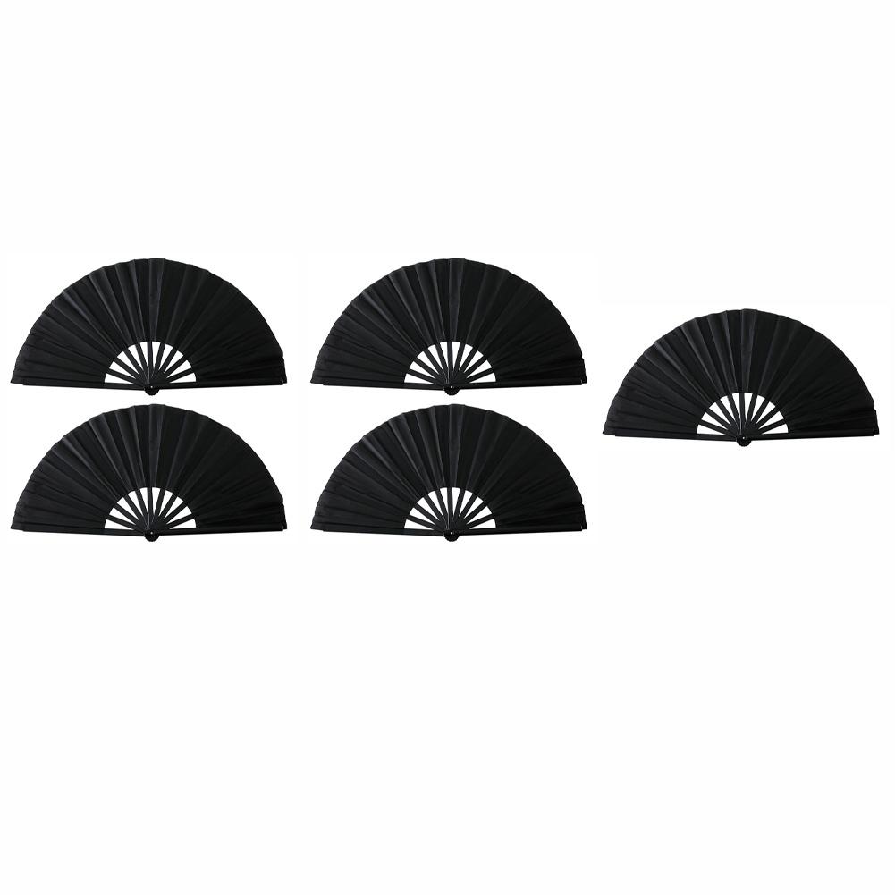 Juego de 5 Abanicos Grandes de Danza Plegables de 13 Pulgadas: Perfecto para Fiestas, Bodas y Plegado al Aire Libre--Abanicos Abanicos de Baile Cuadrado Piezas de Decoración
