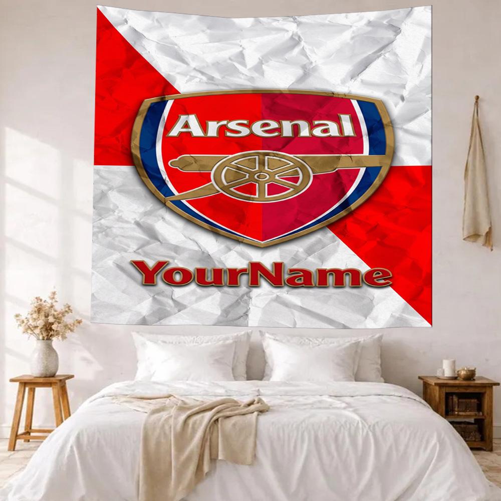 Arsenal Custom Your Name Wall Decor Tapestry Art For Pet Memorial Birthdaywedding Party Backdrop Family Gift