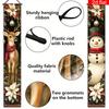 Merry Christmas Couplet Banner Floral Snowman Deer 1 Pair Indoor Outdoor Decor