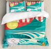 Surf Bedding Set Bed Home Hippie Classic Old Bus with Surfboard Freedom Holida Duvet Cover Quilt Cover Pillowcase For Bedroom