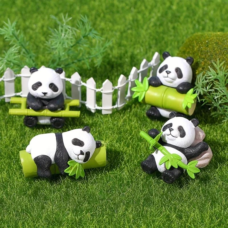 Xiaomi Cute Panda Decoration Ornaments Car Instrument Panel Decoration Cartoon Resin Desk Aquarium Garden Multi-functional Decoration