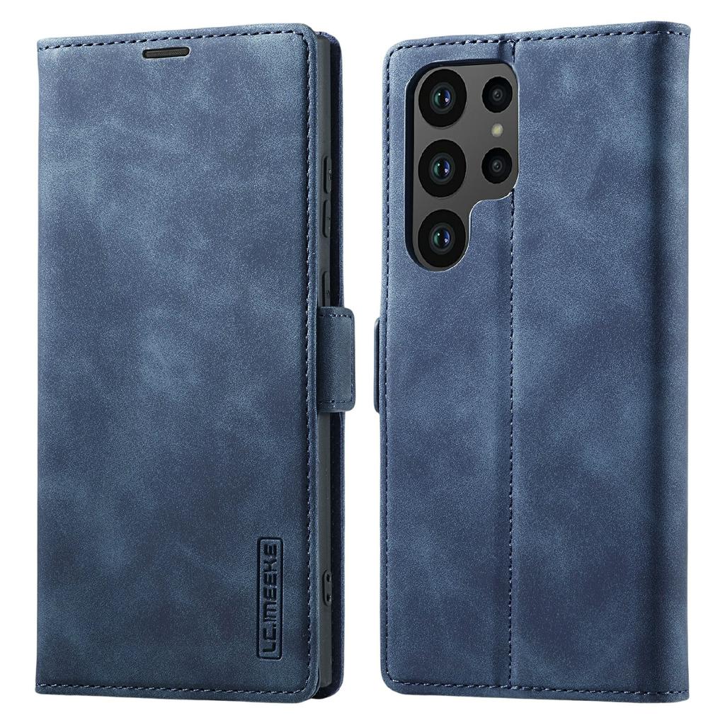 LC.IMEEKE For Samsung Galaxy S26 Ultra Case Wallet Microfiber Leather Phone Cover