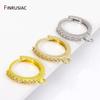 14K/18K Gold Plated Brass Round Earring Hooks Clasps Fittings,Inlaid Zircon Earring Fixtures For DIY Earring Making Accessories