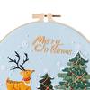 Christmas Embroidery Kit Craft Set for Adults Xmas Gift Home Decoration Including Threads Hoop