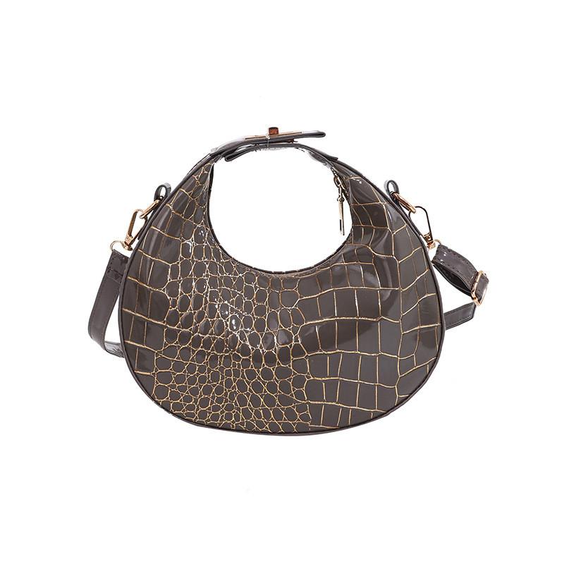 Shoulder Single Womens Crossbody Bag With Alligator Pattern Design For Daily