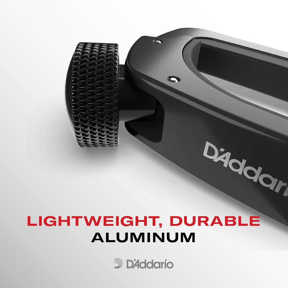 D'Addario Daddario Capotast Lightweight Aluminum for Electric Guitars/Acoustic Guitars NS Capo Pr...