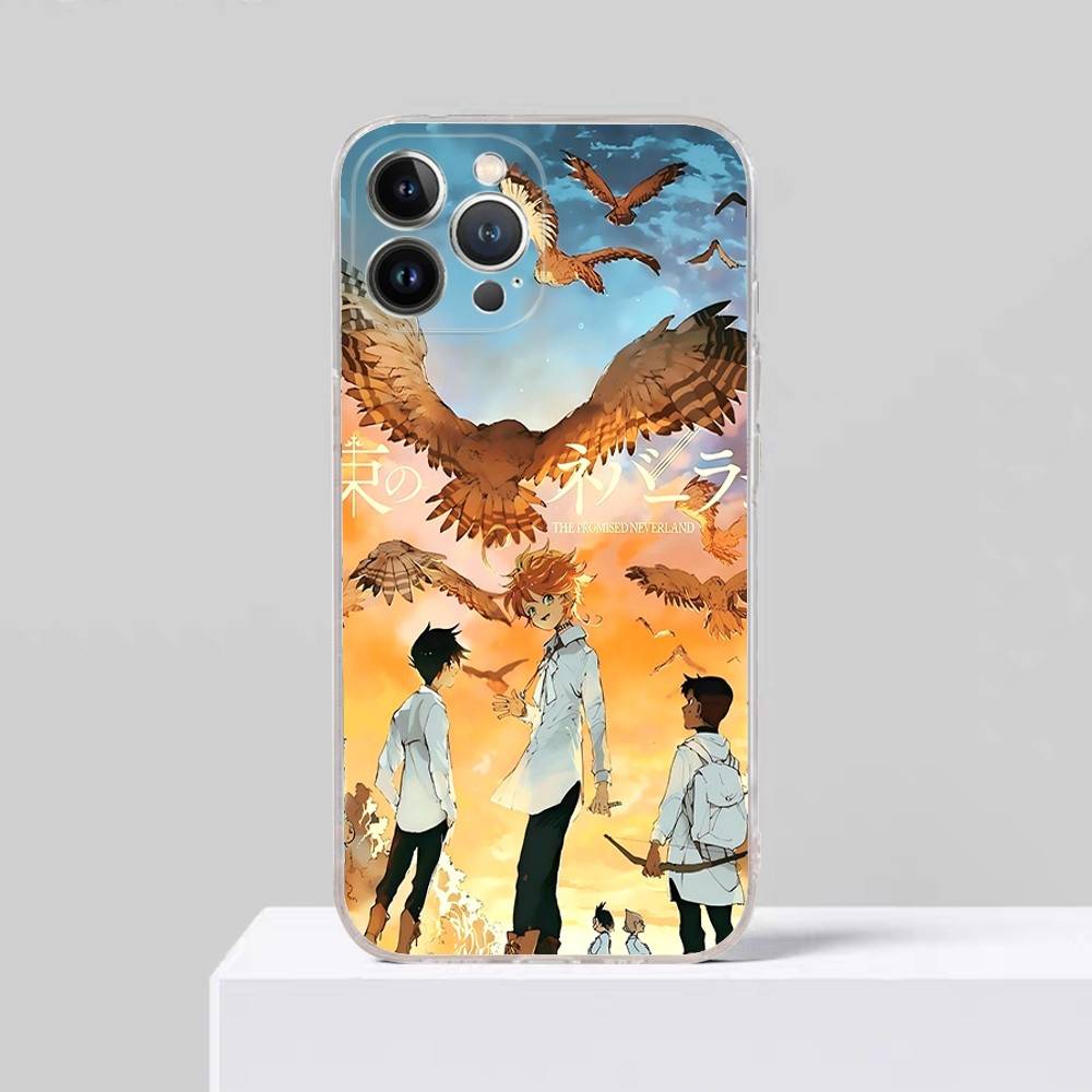 

Anime The Promised Neverland TPU Silicone Case for IPhone 11 12 13 14 15 16 17 Pro Max Shockproof Clear Back Cover iPhone 11 pro