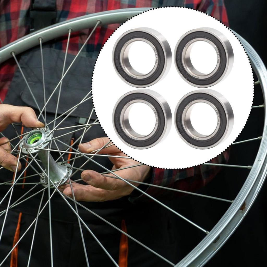 4 Pieces 15267-2RS Ball Bearings Easy To Install Steel 15x26x7 Mm 15267RS Rubber Sealed Smooth