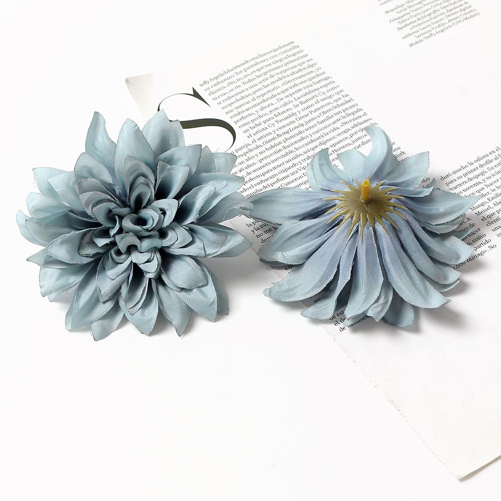 5 Stück Bulk Künstliche Dahlienblütenköpfe Weihnachtsdekoration Heimzimmerdeko Hochzeitswanddekoration Kunstblumen-Accessoires