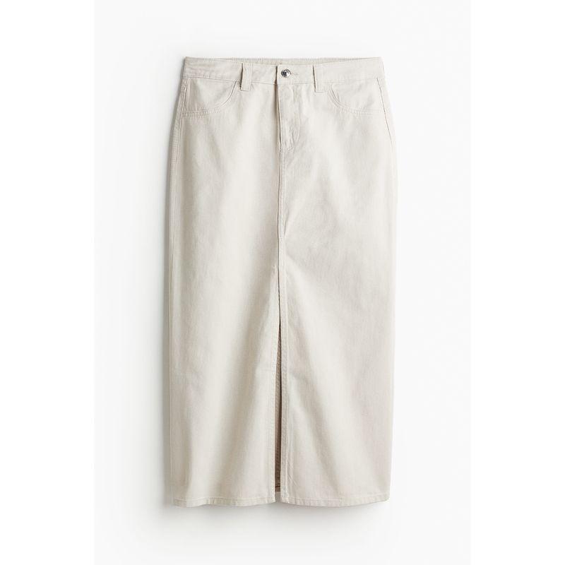 

Женская юбка HM Осенняя юбка с разрезом по подолу, диагональная тканевая юбка 1222645