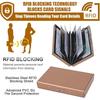 Stealodeal Long-Lasting Rose Gold Rfid Protector Metal Debit/Credit/Atm 8 Slots Men & Women Card Holder Purse