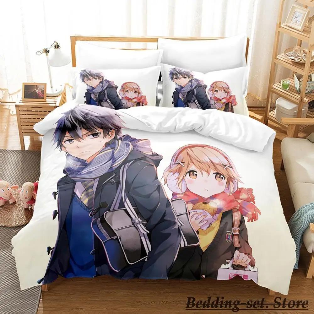 Masamune Kun No Revenge Bedding Set Single Twin Full Queen King Size Bed Set Adult Kid Bedroom Duvetcover Sets Anime Bed