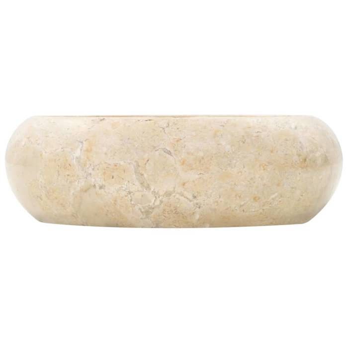 VidaXL Lavabo 40 x 12 cm Marbre Crème 142767