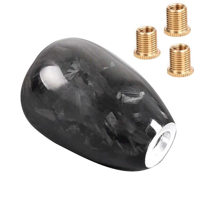 RASTP-Forged Pattern Carbon Fiber Manual Transmission Gear Shift Head for Most Car Decorations Accessories RS-SFN091