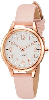 [Fieldwork] Watch Analog Casual Watch Juvia Waterproof Leather Strap White Dial ST257-3 Women's Pink