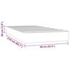 VidaXL Pocket Spring Bed Mattress 90x210 Cm Thickness 20 Cm Velvet,mattress,bed Mattress,box Spring Mattress,furniture