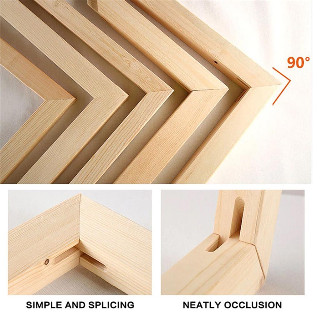 15x15cm Solid Pine Wood Canvas Frames for Oil Paintings Poster Prints DIY Picture Inner Frame