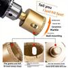 12 Pcs Brazed Diamond Ceramic Brick Glass Hole Opener Emery Marble Multi-Function Drilling and Reaming Drill Bit