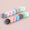 Four Eyes Resin Shirt Sweater Round Button Decorative Men's Open Cardigan Windbreaker Transparent Accory 100pc/lot