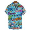 Men's Tropical Hawaiian Shirt Loose Fit Breathable Beach Casual Wear