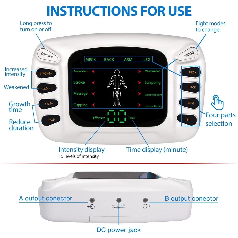 Electrostimulator Physiotherapy TENS Machines Eletric Compex Muscle Stimulator EMS Pulse Acupuncture Best Massager For Body Pads