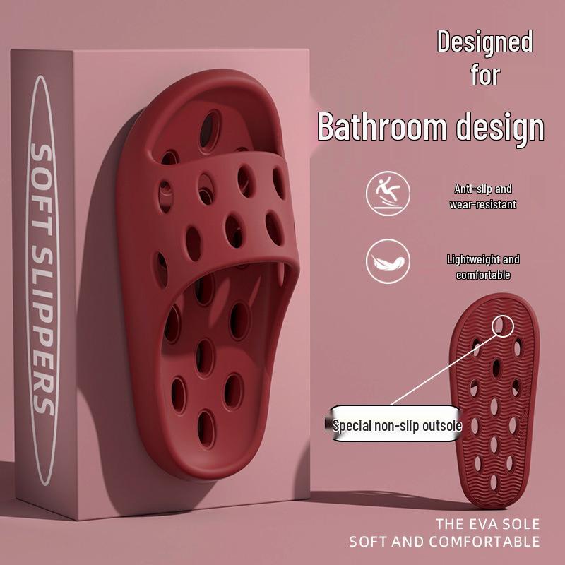 

EVA Non-slip Odor-resistant Hollow Bath Slippers for Men and Women 38-39 (Recommended 37-38)