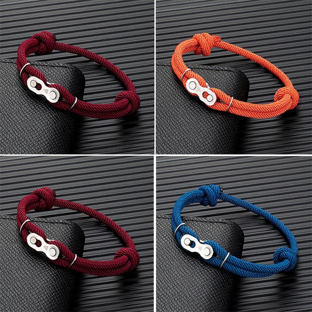 Multiple Colour Bicycle Chain Bracelet Stainless Steel Men Punk Rock Wristband