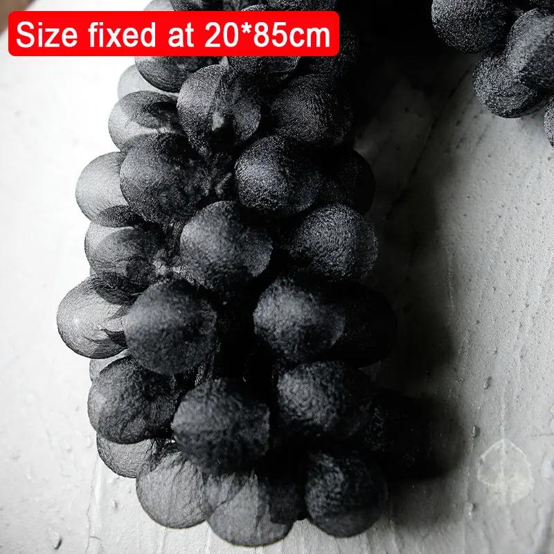 90x20cm Heat Setting Bubble Yarn Fabric Creative Laser Perspective 3D Organza Fabric for DIY Sew Fashion Wedding Dress Clothing