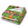Sangoku Shenron DBZ Blanket Goku Vegeta Wool Vintage Soft Throw Blankets for Chair Covering Sofa Winter,