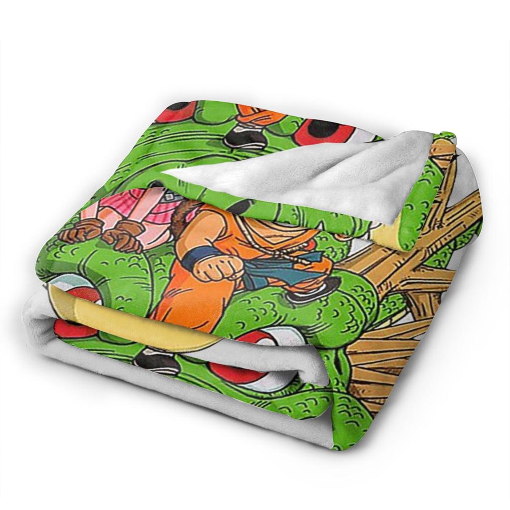 Sangoku Shenron DBZ Blanket Goku Vegeta Wool Vintage Soft Throw Blankets for Chair Covering Sofa Winter,