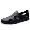 Classic Leather Mens Sandals Outdoor Handmade Men Sandaly New Hollow Out Man Beach Leather Shoes Breathable male Summer Flats
