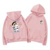 Early Autumn Korean Style Loose Crayon Shin-chan Oversized Women's Hoodie