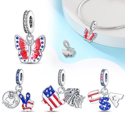 Commemorative Butterfly Pendant Copper Colors For Charms Copper Colors Original Bracelet For Jewelry Making