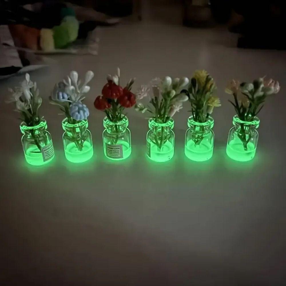 8Pcs Creative Mini Vase Magnets Handmade Cute Refrigerator Magnets  Office Decoration