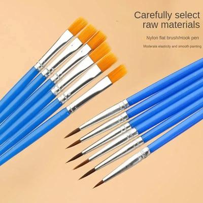 Pintura Pinceles de Pintura Suministros de Arte para Principiantes Marcadores de Color Pene Bolígrafo Acrílico Bolígrafos Acuarela Materiales Pincel de Escritura Nylon Set