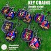 FC BARCA Acrylic Keychain – 2D Double-Sided Keyring for Bag, Keys, Backpack, Gavi Raphinha Pedri Yamal Cubarsi Football Pendant