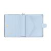 Louis Vuitton Charms Solid Color Letter Gold Hardware Pendant Coated Canvas Wallet Women Wallet Brown Blue M14613