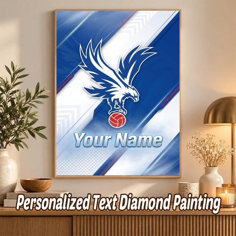 Crystal Palace Custom Name Text 5D Diamond Painting Kit DIY Full Drill Diamond Art Decoration