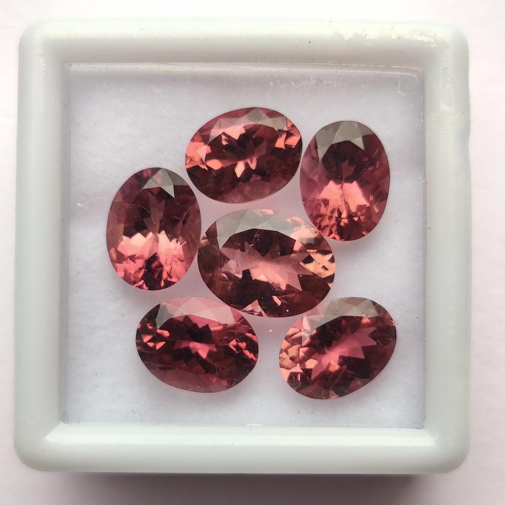 Pink Rubellite Tourmaline Oval Cut Gemstone, 6x4 mm Size. Natural Rubellite Tourmaline Gemstones, October Birthstone For Making Jewelry.