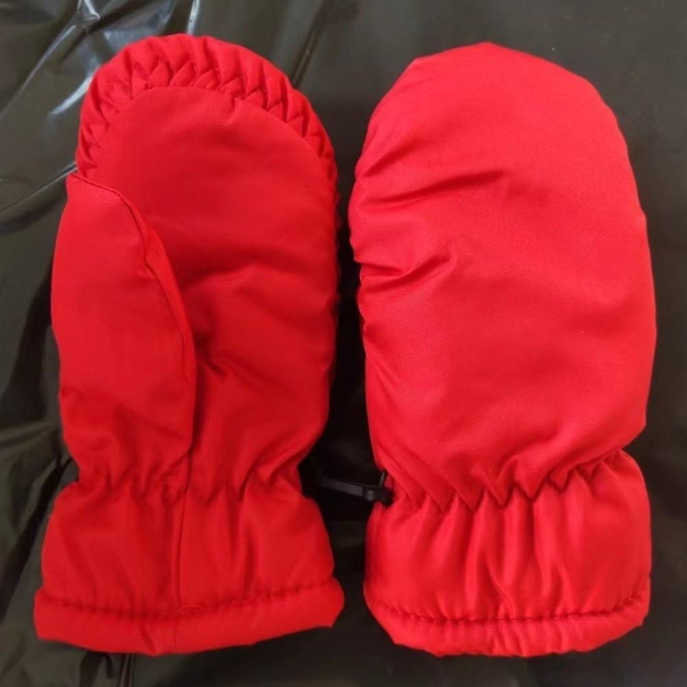 Windproof Plush Ski Mittens Thick Plush Thick Children Gloves Kids Winter Gloves  Ski Activities