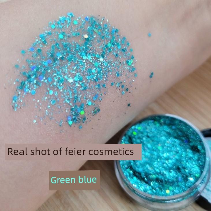 Stage Makeup, Eye Shadow, Glitter, Sequins, Stars, Glue-Free Face and Hair Makeup, Children's Day Cosmetics, Performance Makeup