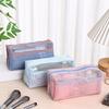 1PC Travel Black Mesh Cosmetic Bag Zipper Makeup Bag For Women Wash Toiletry Bag Makeup Organizer Portable Storage Pouch