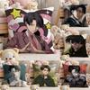Anime A-Attack On Titan L-Levi AckermanS Pillow Case Comfort Sofa Bed Silky Elegant Invisible Zipper Custom Decorative Cushion C